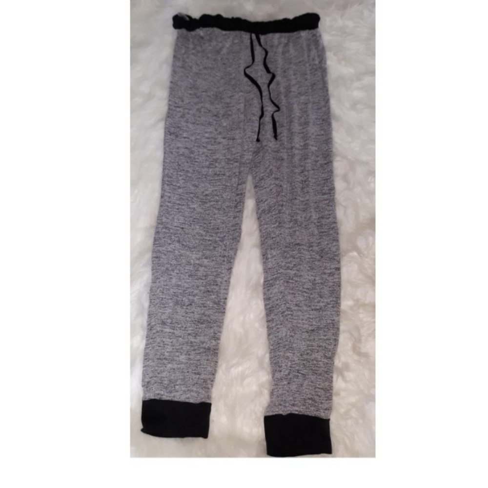 black and grey joggers